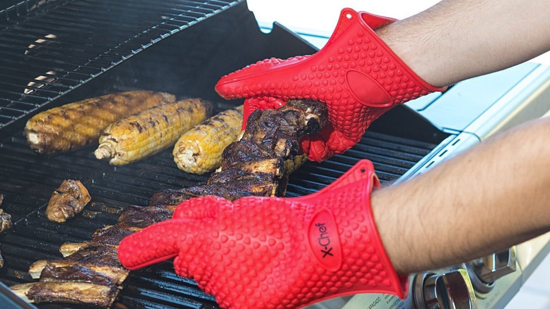 X-Chef Barbecue Grilling Gloves, $8 with code DKUQBAU8